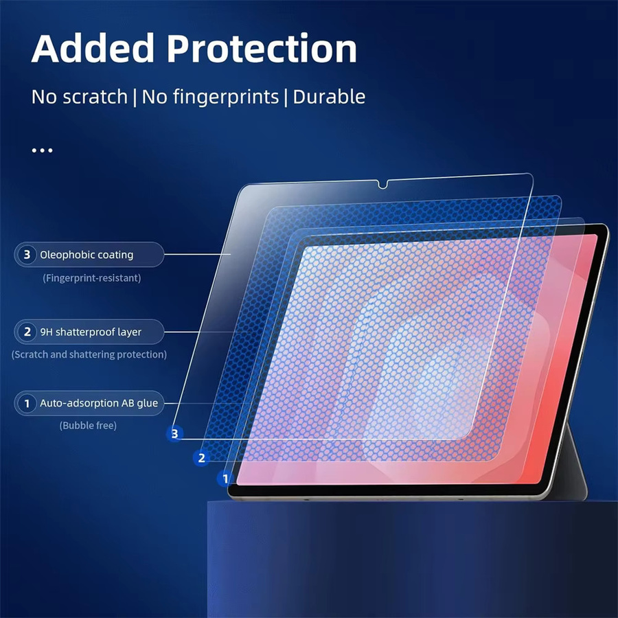 Samsung Galaxy Tab S11 Displayschutzfolie aus 9H gehärtetem Glas, transparent, 11,0 Zoll - Bild 5