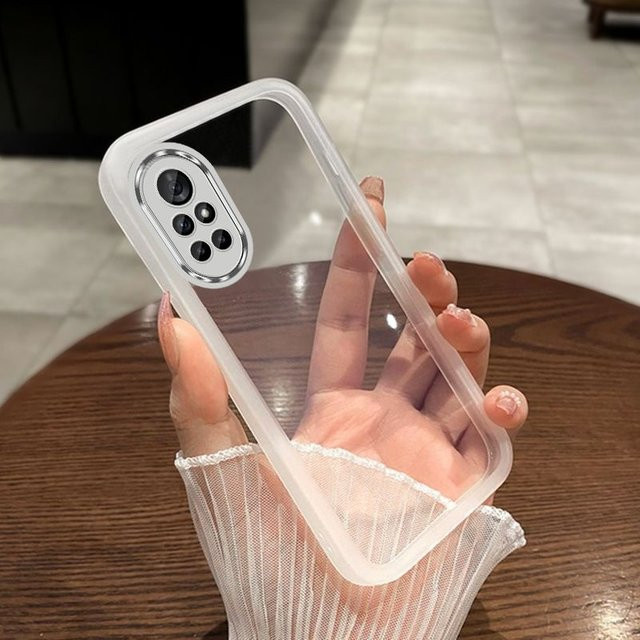 Stoßfeste Silikon Schutzhülle für Huawei Nova 8 und Nova 8 Pro in Transparent - Bild 1