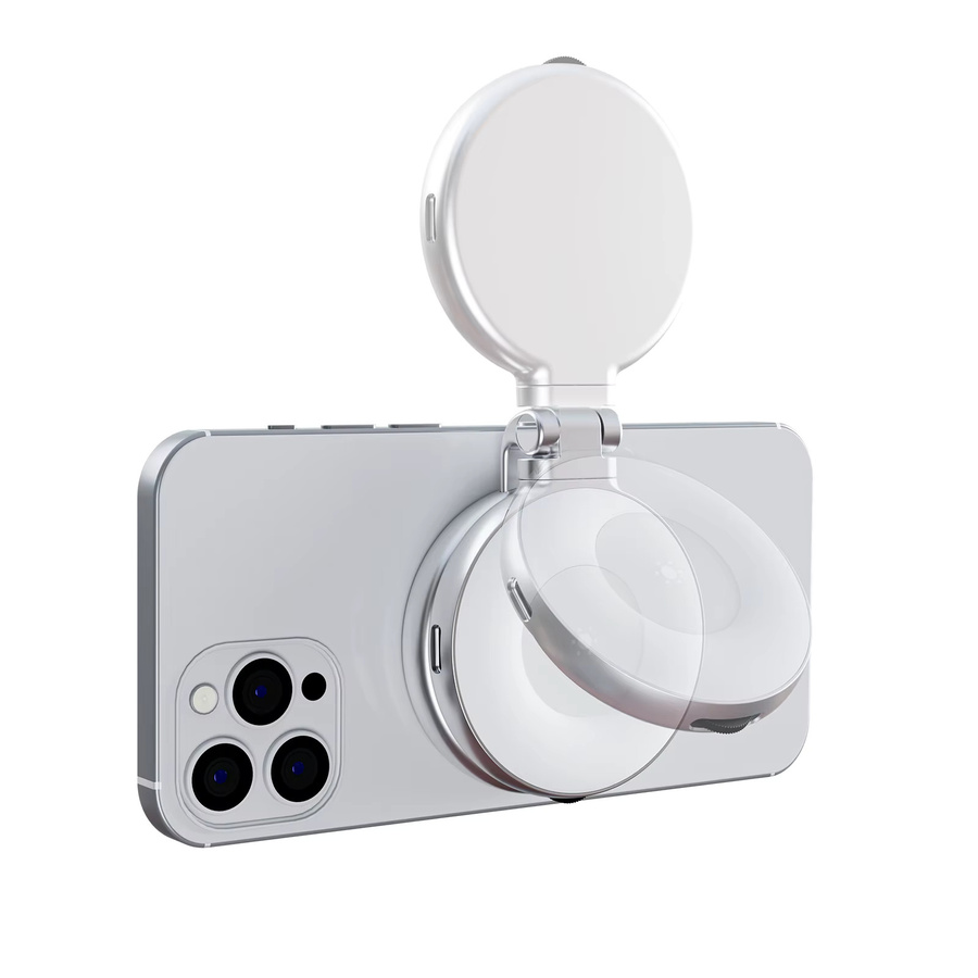 TELESIN Magnetisches Smartphone Mini-Selfie-Fülllicht in Schwarz mit 3 Modi und einstellbarer Helligkeit für iPhone, XIAOMI, HUAWEI und SAMSUNG - Bild 5