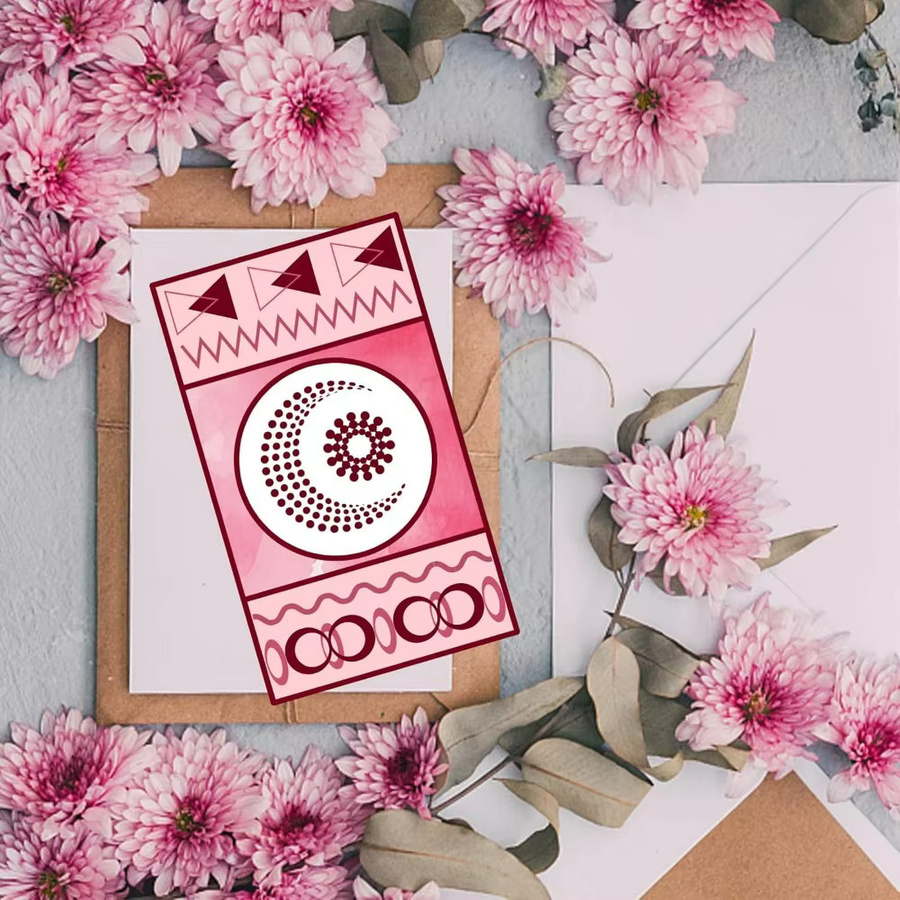 Transparente Stempel mit geometrischem Gittermuster für DIY, Scrapbooking und Kartenherstellung aus Kunststoff - Bild 3