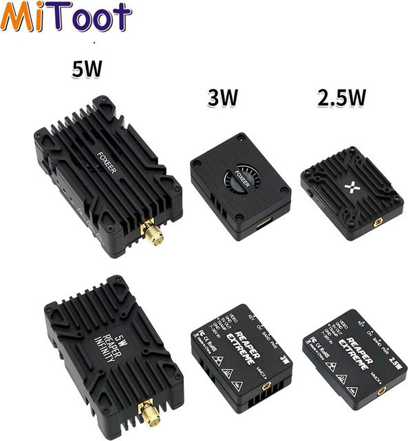 Foxeer Reaper Extreme Infinity VTX Langstrecken-Sender für FPV-Drohnen in Schwarz - Bild 1