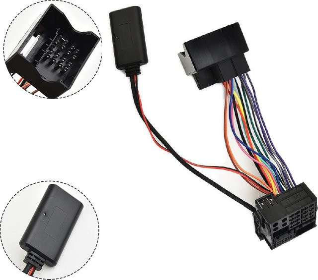 Bluetooth Adapter von Heinrich Tung für BMW E39 E53 X5 E83 X3 Z4 E85 und Mini R50 R53 zur Nutzung von CD-Radio, Navi und Musik via Aux-Kabel mit Freisprecheinrichtung - Bild 1