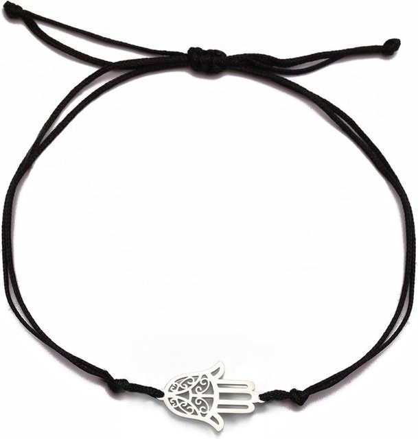 Armband Hamsa Hand der Fatima, Edelstahl, Gold, Damen, 17-22cm - Bild 1