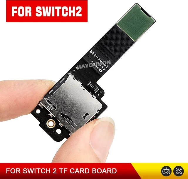 Nintendo Switch Ersatz-Micro-SD-Kartensteckplatz-Platine, TF-Kartenleser-Board-Sockel für die Konsole, Schwarz - Bild 1