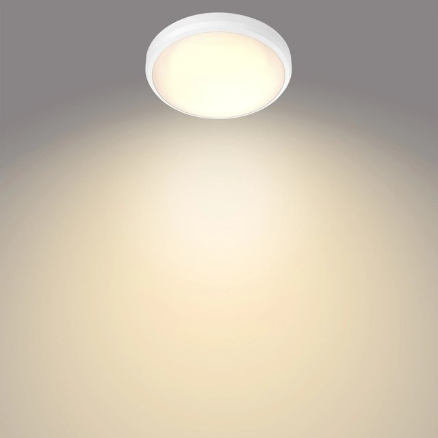 Philips LED-Deckenleuchte Doris in Weiß mit warmweißem Licht (2700 K, 6 W, IP44) - Bild 1