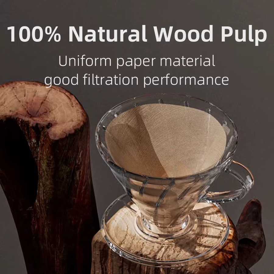 PERFFEE Kaffee-Papierfilter ungebleicht braun, 40 Stück, Kegelfilter für Tropfkaffee - Bild 5