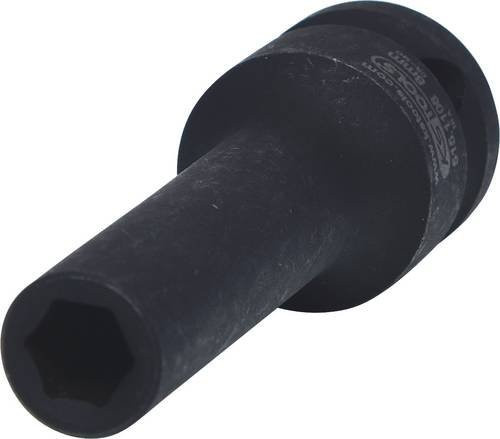 KS Tools 1/2" Sechskant-Kraft-Stecknuss lang 8mm aus Chrome-Molybdän in Schwarz - Bild 1