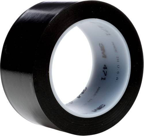 3M 471F 471S50 PVC-Klebeband Schwarz Breite: 50 mm, Länge: 33 m - Bild 1