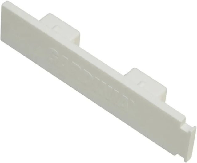 Gardinia Endstück für Vorhangschiene GE2 2-läufig, Weiß, 2er Pack - Bild 1