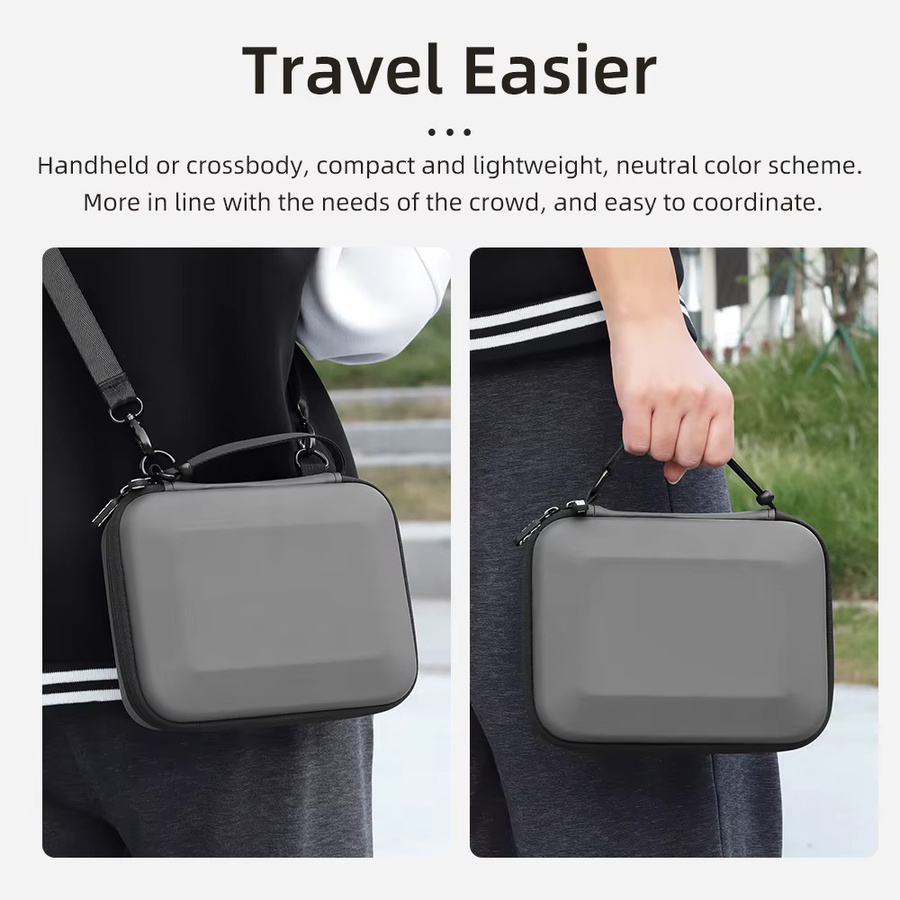 Tragbare Leder-Umhängetasche für DJI Osmo Mobile 7P und DJI OM8 Gimbal-Stabilisatoren, spritzwassergeschützte Kameratasche für Zubehör - Bild 4