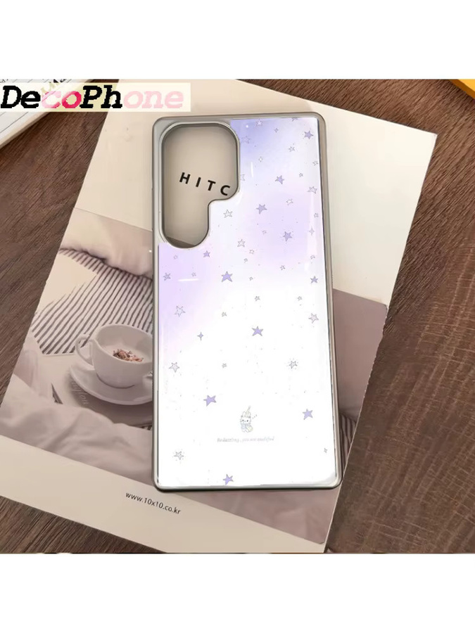 Sturzsichere Samsung Galaxy Handyhülle mit lila Sternen aus Epoxy für Samsung Galaxy S23 S24 S25 S26 Plus FE Ultra Edge - Bild 4
