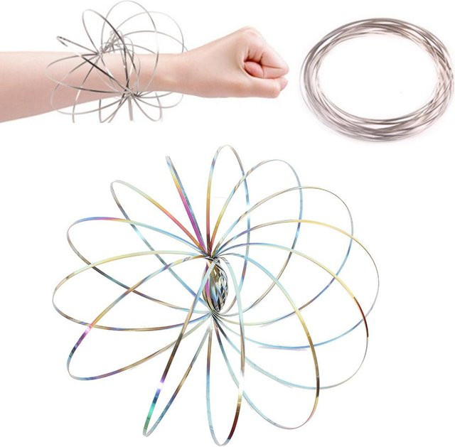TOMTOP JMS Edelstahl Arm Ring Spielzeug Dekompression Armband Multifunktions Armband Flüssigkeit Spielzeug - Bild 1