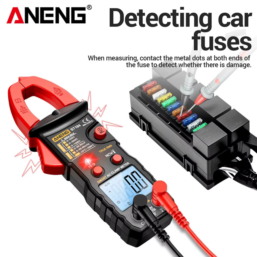 ANENG ST184 Plus BT173 Multimeter und Zangenamperemeter Set mit HD-Bildschirm und Batterietester für AC-Spannung - Bild 1