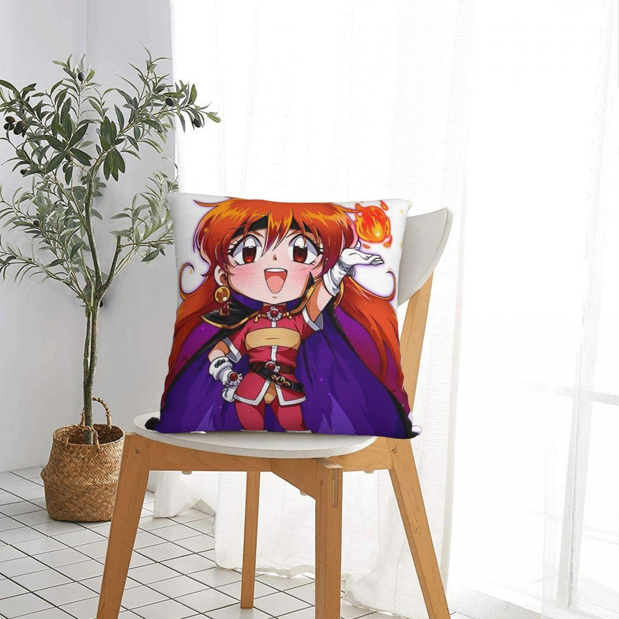 Lina Inverse Dragon Slave Slayers Quadratischer Kissenbezug aus Peach Skin, B/T/H: 18 x 18 x 18 cm - Bild 4
