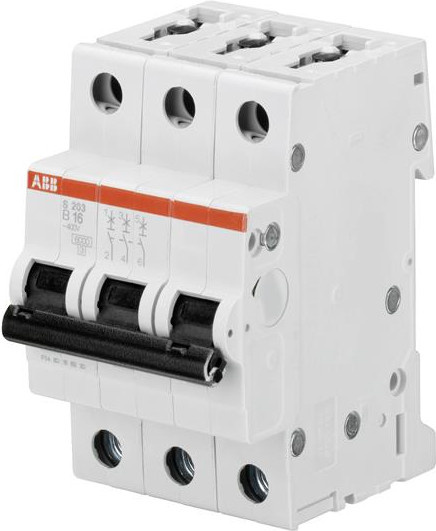 ABB Leitungsschutzschalter S203-B50 3-polig 50A 6kA Mehrfarbig - Bild 1