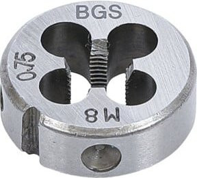 BGS Gewindeschneideisen M8 x 0,75 x 25 mm in Silber - Bild 1
