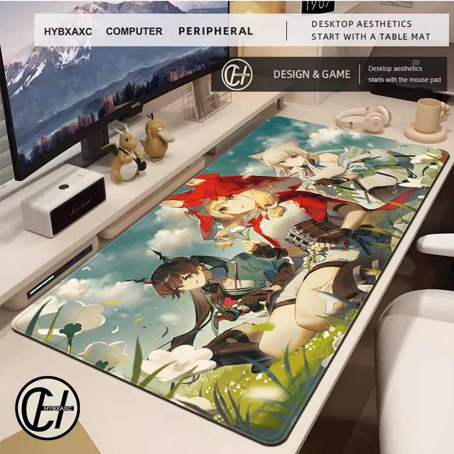 HYBXAXC Arknights Endfield Mauspad mit Anime Girl Rossi Design, XL Gaming Schreibtischunterlage, Multicolour - Bild 2