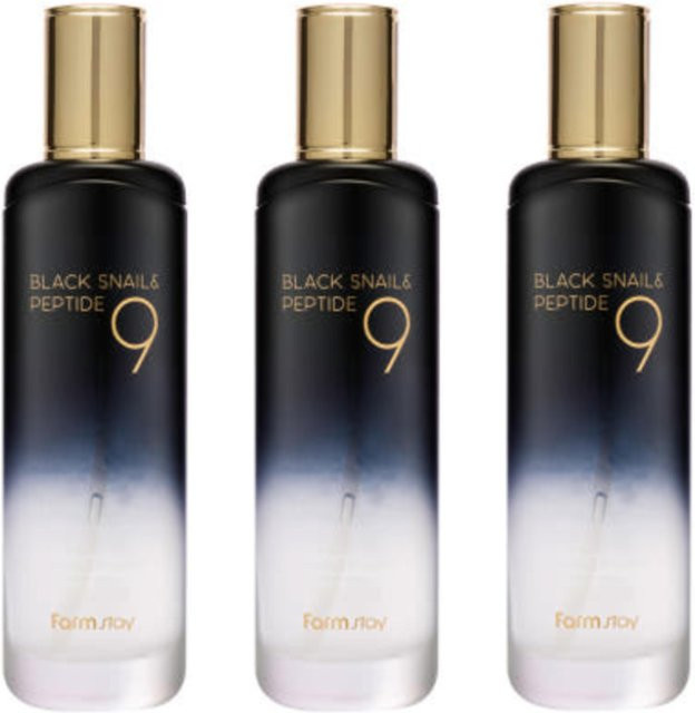 FARM STAY Black Snail & Peptide Toner, 120 ml, für trockene Haut - Bild 1