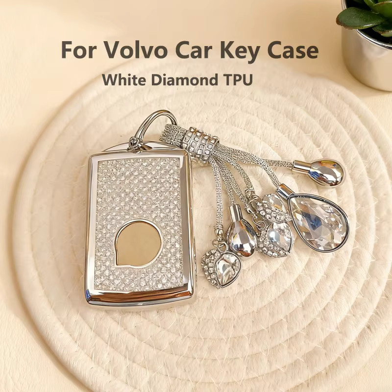 ICAR White Diamond TPU Schlüsselhülle für Volvo XC60 XC40 XC90 S90 B5 V90 ab 2020 Fernbedienung Smart Auto Schlüssel Abdeckung Fob Halter Schlüsselbund Zubehör - Bild 3