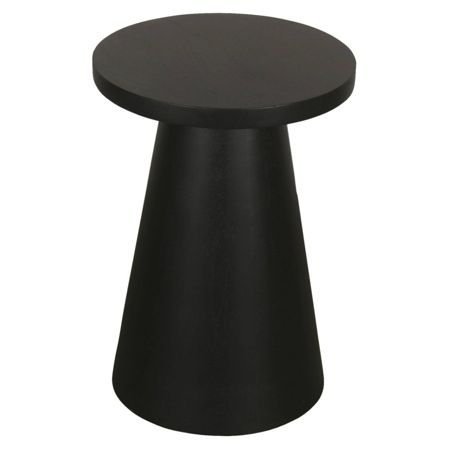 byLIVING Beistelltisch CONE aus Akazienholz, schwarz lackiert, B: 40 cm, H: 50 cm - Bild 2