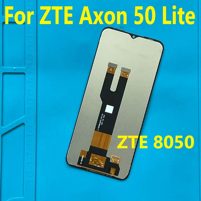 ZTE Axon 50 Lite LCD Display Ersatz mit Touch Sensor Digitizer und Front Glas in Schwarz - Bild 1
