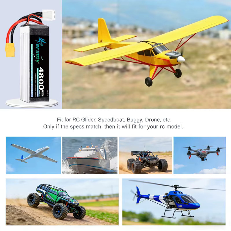 TERANTY 6S 4800mAh Lipo-Akku, 22,8V 120C/240C, mit XT60 XT90 Stecker - Bild 5