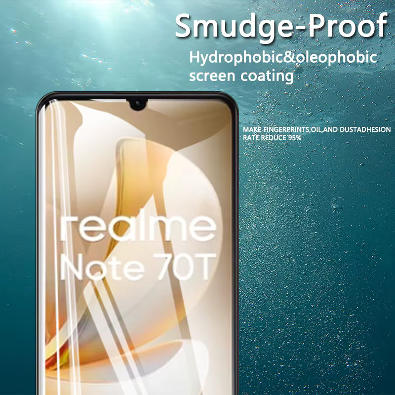 Displayschutzfolie aus gehärtetem Glas für Realme Note 70T, transparent, 9H Kratzfestigkeit, Set mit 1 bis 4 Stück - Bild 2