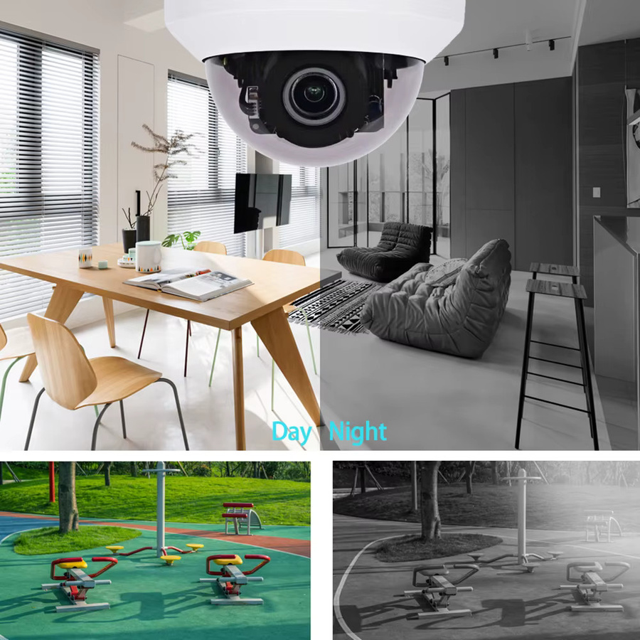 Overscam 8MP 4K PTZ IP-Kamera für den Außenbereich mit 12-fachem optischem Zoom, KI-Erkennung und Audio in Weiß - Bild 4