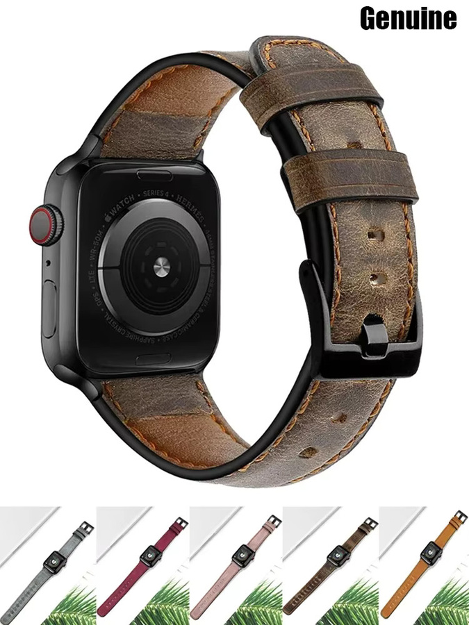 NEY Uhrenarmband Leder, Retro, Unisex - Bild 6
