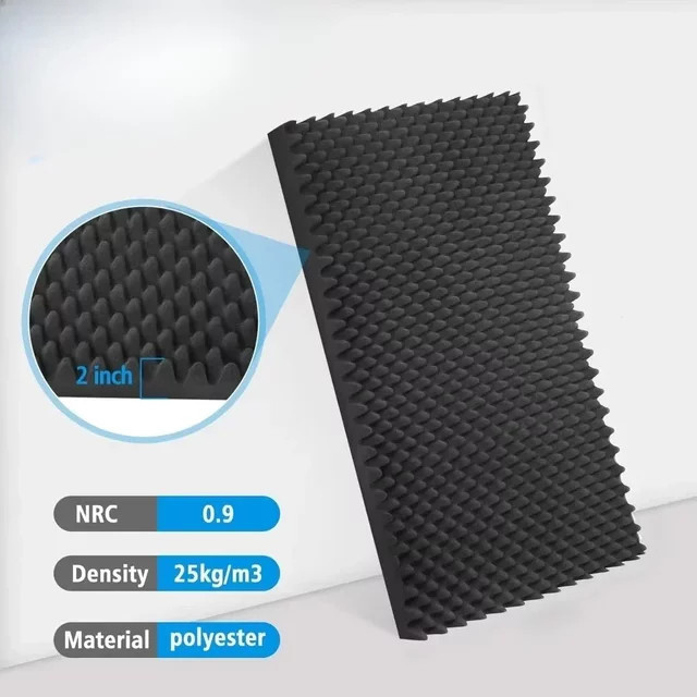 Make Friend Studio-Akustikplatten aus Schallschaum in Eierkiste-Optik, B/T/H: 50 x 50 x 5 cm - Bild 1