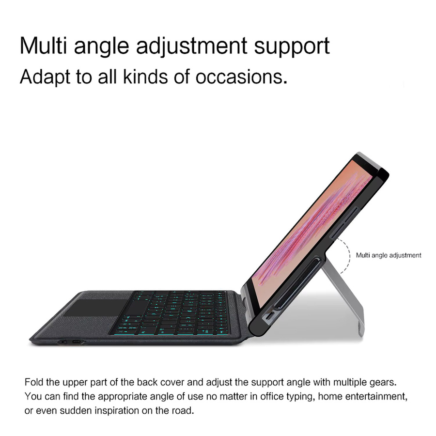 Lenovo Smart Tastatur mit Touchpad und Hintergrundbeleuchtung für Tab Plus 11,5 Zoll 2024 Xiaoxin Pad Studio TB351FU, Schwarz - Bild 4
