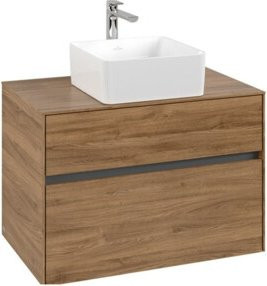 Villeroy & Boch Waschtischunterschrank Collaro in Kansas Oak, Wandmontage, B/H/T: 80 x 50 x 54,8 cm - Bild 1