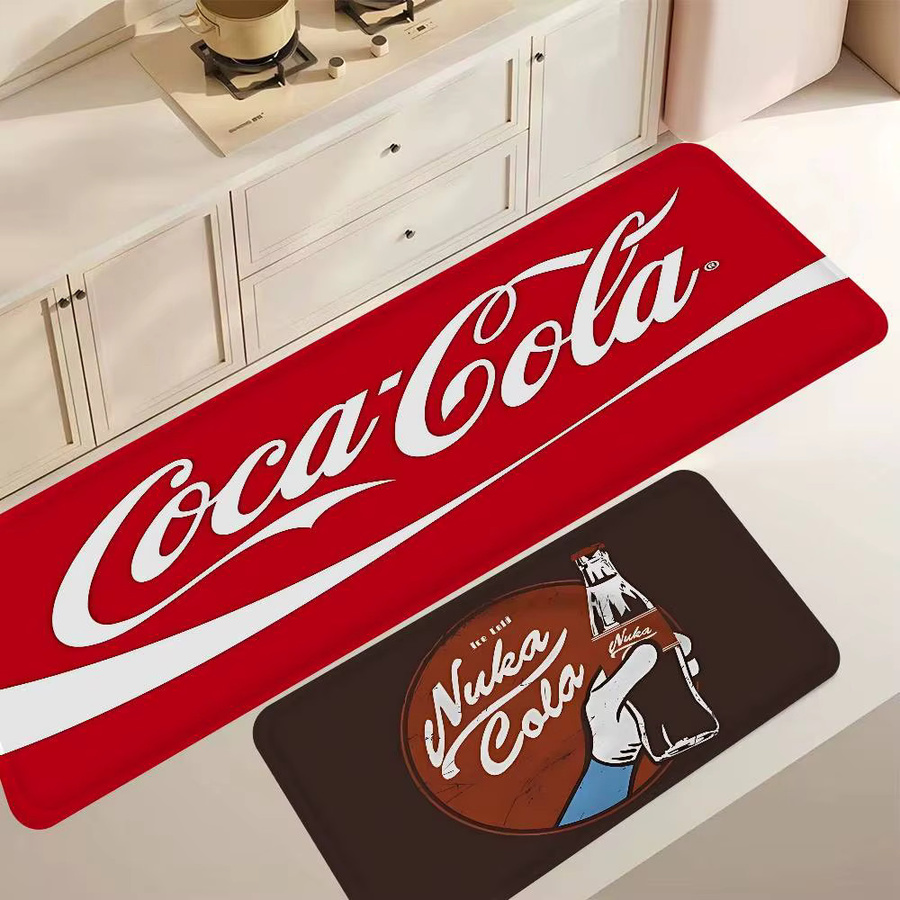 C-Cocas Vintage Logo Flurteppich in Rot, waschbar und rutschfest, rechteckig - Bild 2