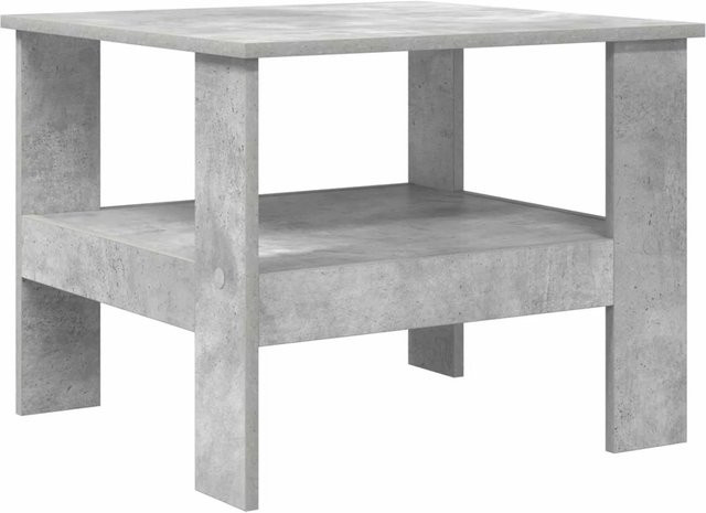 vidaXL Couchtisch in Betongrau aus Holzwerkstoff, modern und quadratisch, B/T/H: 55 x 55 x 45 cm - Bild 1