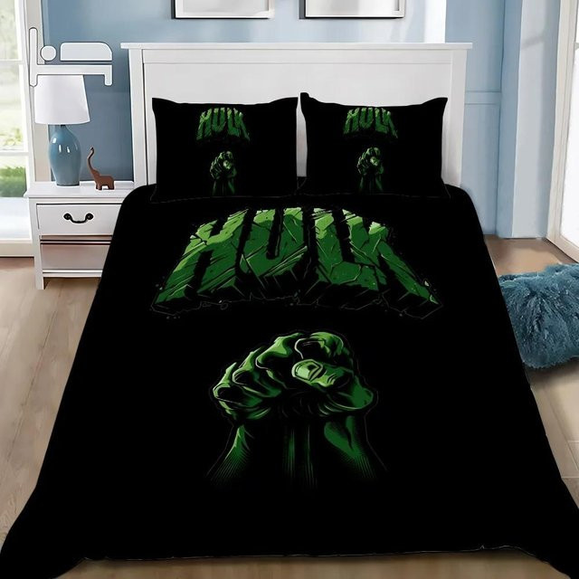 Bettwäscheset Die Hulks von Lodestar mit Bettbezug und Kissenbezug, Farbe Schwarz, B/H: 200 x 200 cm - Bild 1