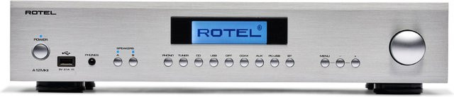 Rotel A12 MKII Stereo Vollverstärker in Silber mit Bluetooth und USB-C - Bild 1