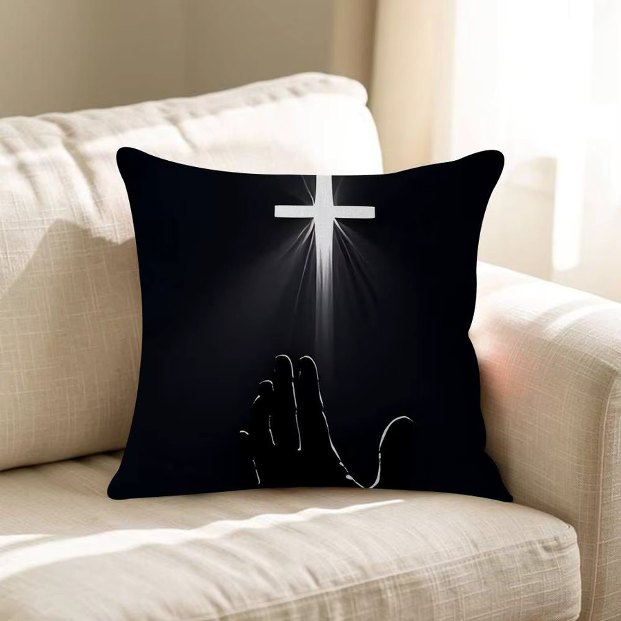 Beast Kingdom Kissenbezug Son Of God Jesus Cross Holy Light, Schwarz, B/T/H: 30 x 30 x 30 cm - Bild 6