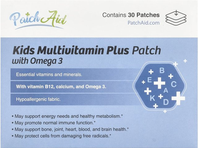 PatchAid Multivitamin-Plus-Pflaster für Kinder, 30 Pflaster - Bild 1