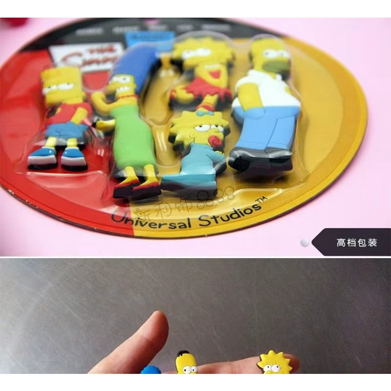 The Simpsons Kühlschrankaufkleber, 5-teiliges Set, magnetisch, bunt - Bild 3