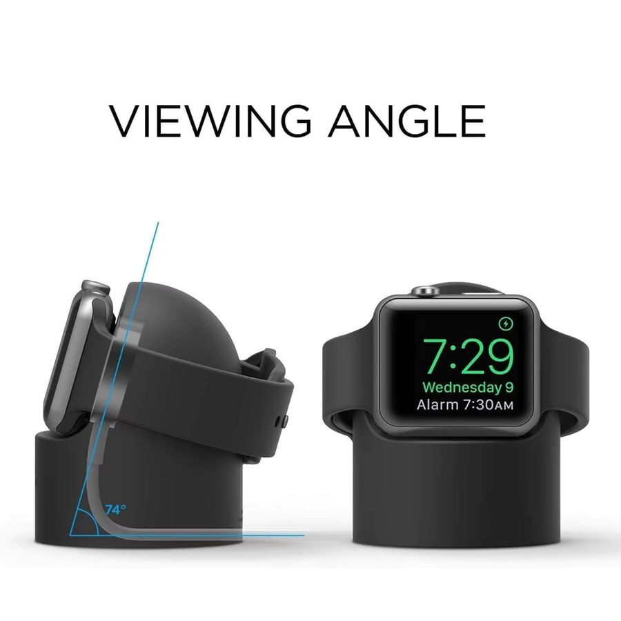 Apple Ladeständer für Apple Watch, Silikon, Schwarz, Unisex - Bild 2