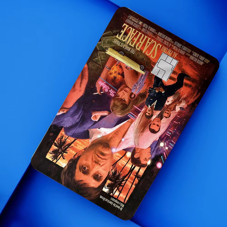 Vintage Scarface Film Aufkleber im Anime-Cartoon-Stil für Kreditkartenhüllen - Bild 2