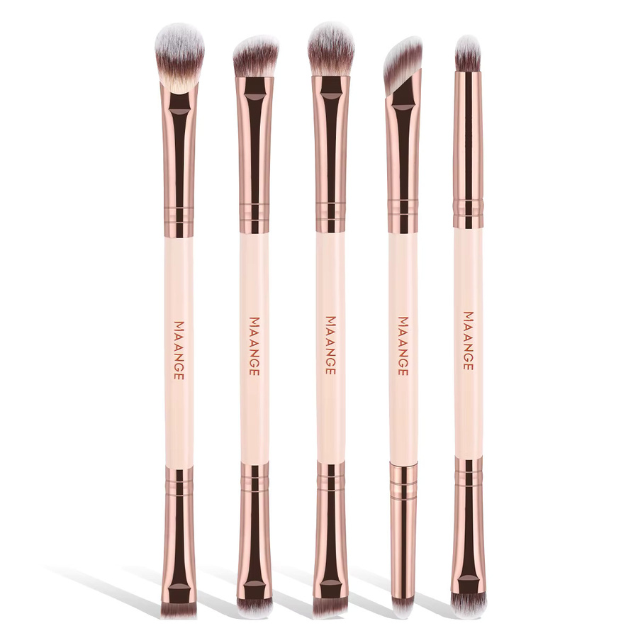 MAANGE Make-up-Pinsel, 5 Stück, doppelseitige Augenpinsel - Bild 2