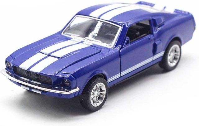 Linyi toy car Ford Mustang Oldtimer, Druckgussmodell, Metall, ab 4 Jahren - Bild 1