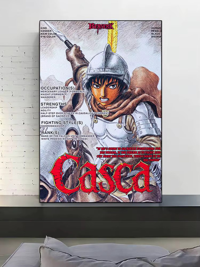 Kayou Anime Berserk Wandkunst Poster HD Wandbild für Wohnzimmer und Schlafzimmer ohne Rahmen - Bild 7
