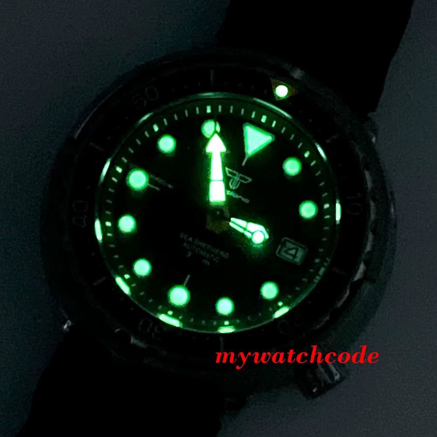 Tandorio Armbanduhr, Automatik, Edelstahl, Silikonarmband, Herren - Bild 5