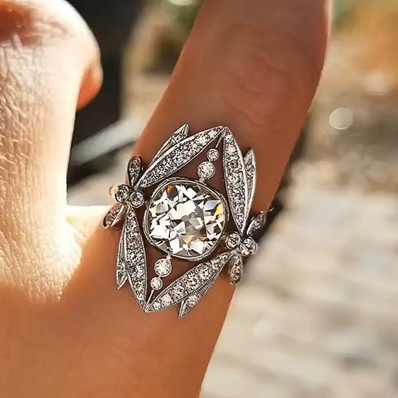 Huitan Ring, Silber, Zirkonia, Kristall, Damen - Bild 2