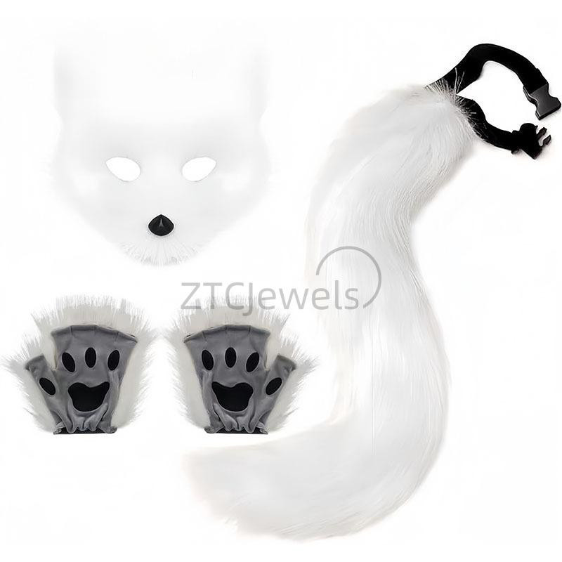 YIRAN Cosplay Kostüm Set, Plüsch, Zubehör - Bild 2