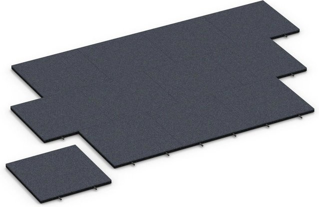 WARCO Fallschutzplatte in Schiefergrau Anthrazit B/T/H: 50 x 50 x 3 cm - Bild 1