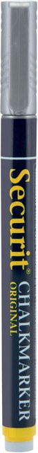 Securit Flüssigkreidestift mit Rundspitze 1-2 mm in Silber - Bild 1