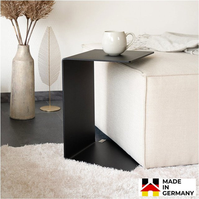 HOME DELUXE Beistelltisch KALEA aus Metall in Schwarz matt - Bild 1